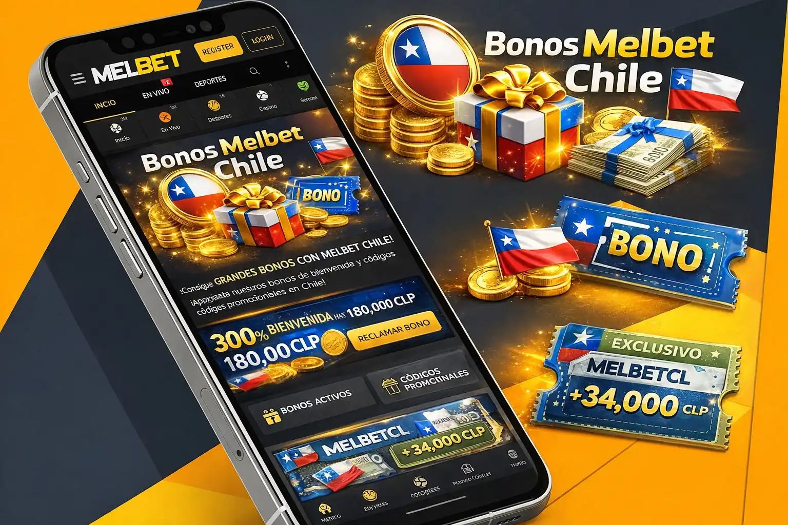 Promociones y códigos promocionales en Melbet Chile