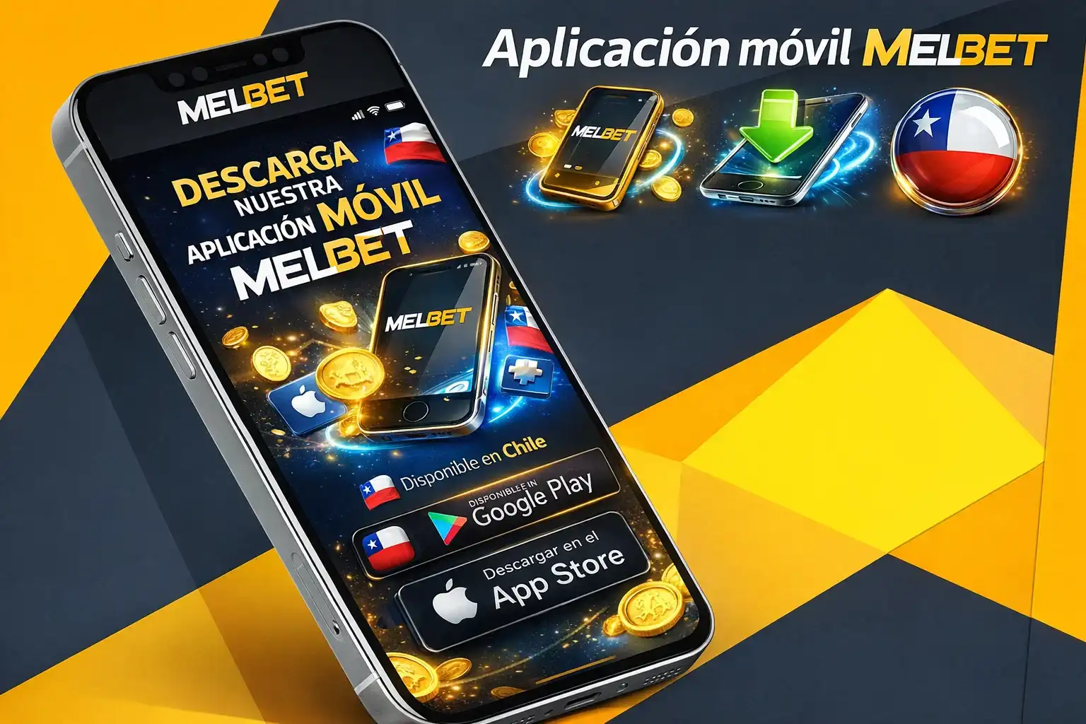 App móvil de Melbet para Android e iOS